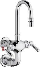 1.5 gpm Hot and Cold Water Mixing Sink Faucet in Polished Chrome