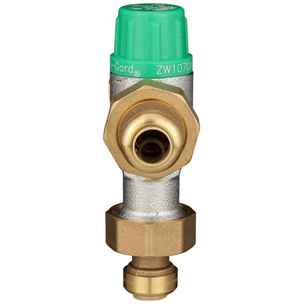 Zurn Wilkins Brushed Nickel Barbed Thermostat Mixing Valve 