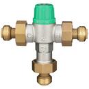 Zurn Wilkins Brushed Nickel Barbed Thermostat Mixing Valve 