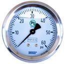 WIKA White Tube Pressure Gauge 