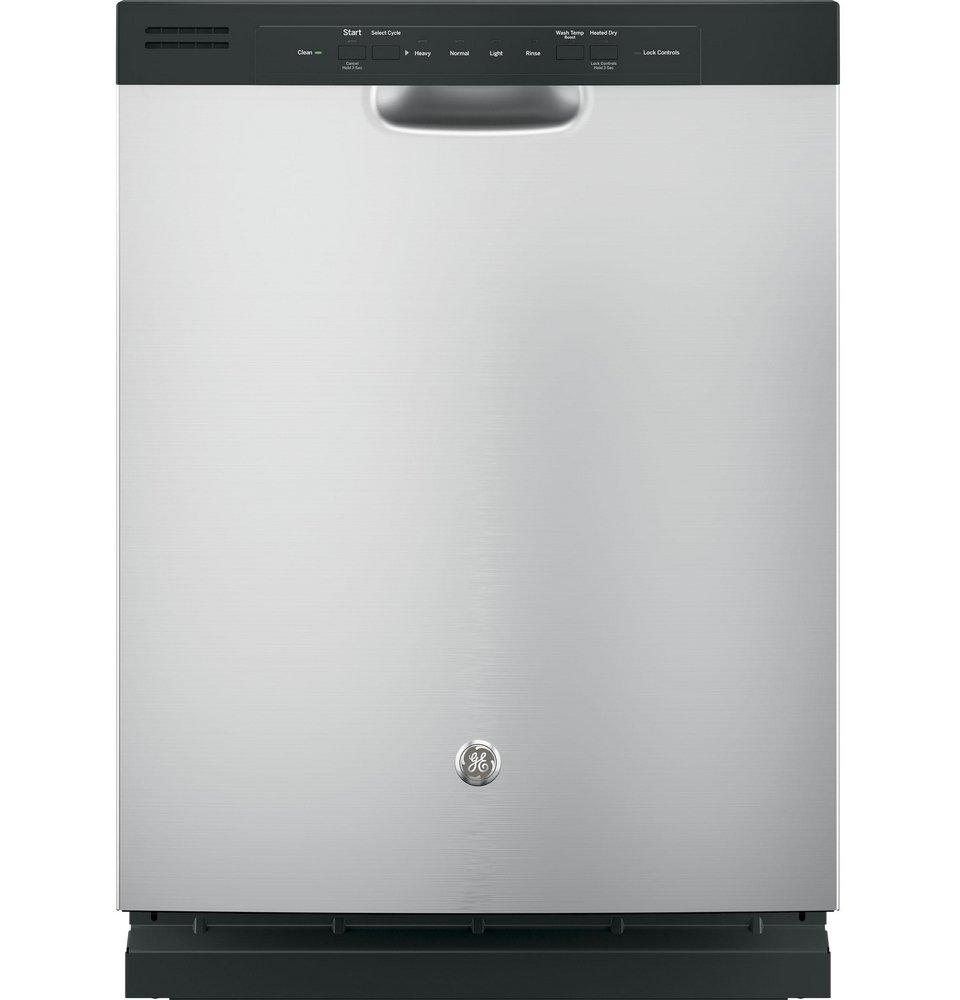 GE&reg; Stainless Steel 23-3/4 in. Dishwasher with Front Control 