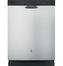GE&reg; Stainless Steel 23-3/4 in. Dishwasher with Front Control 