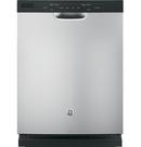 GE® Silver 24 in. 55dB Dishwasher with Front Control 