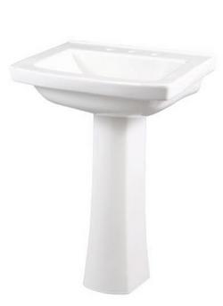 9-1/4 in. Pedestal Sink Base in White