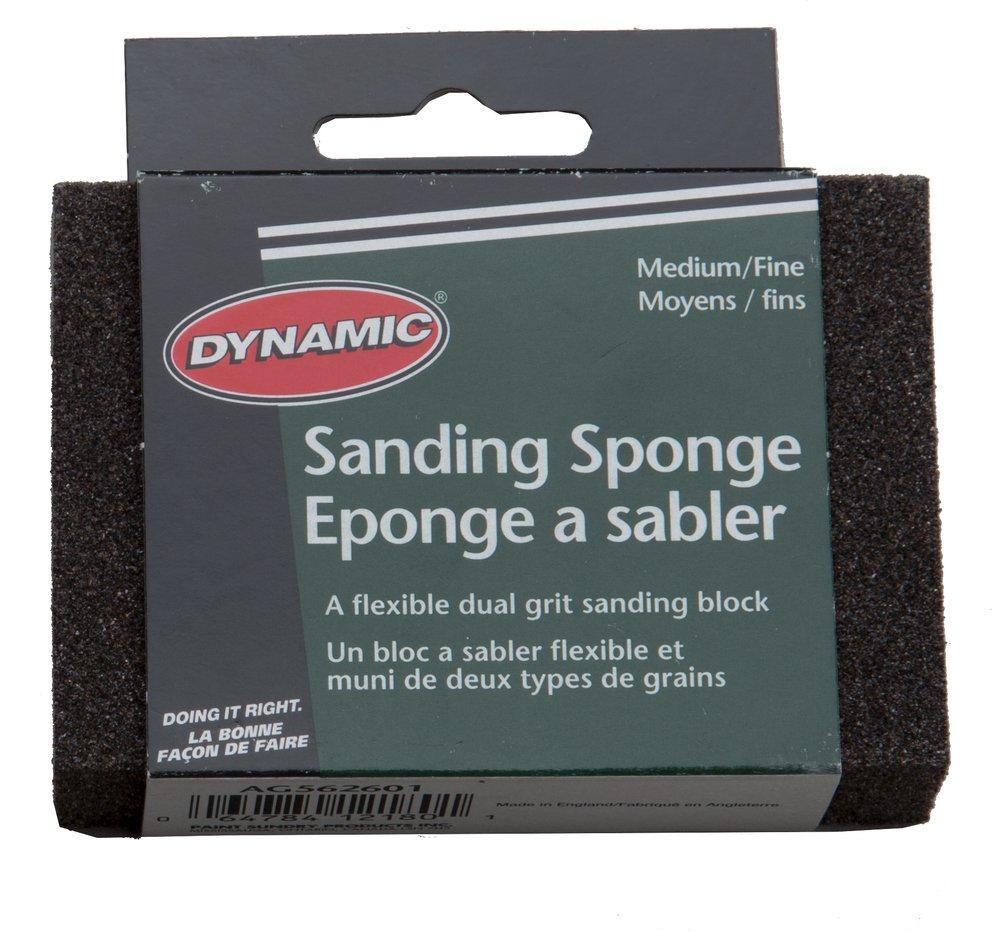 Dynamic Grey Medium/Fine Carded Sanding Sponge 