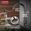 Delta Faucet Chrome Single Handle Pull Down Kitchen Faucet 