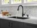 Delta Faucet Matte Black Single Handle Pull Down Kitchen Faucet 