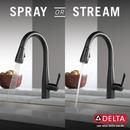 Delta Faucet Matte Black Single Handle Pull Down Kitchen Faucet 