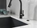 Delta Faucet Matte Black Single Handle Pull Down Kitchen Faucet 