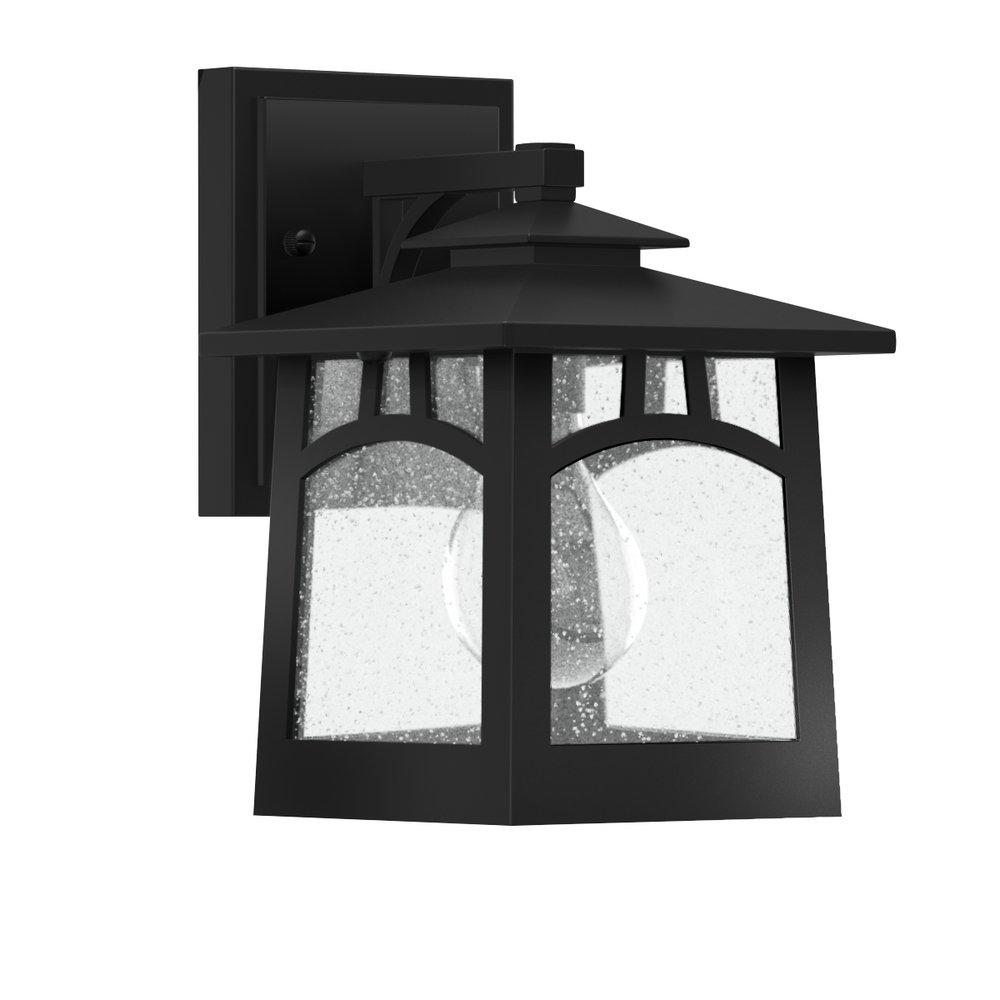 Signature Hardware Black 60W 9-1/8 in. 1-Light Medium E-26 Wall Sconce 