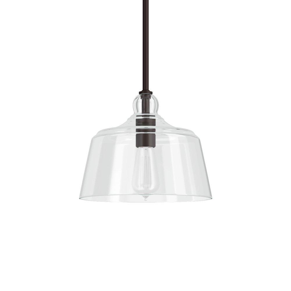 Signature Hardware Oil Rubbed Bronze 100W 1-Light Medium E-26 Pendant 