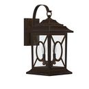 Signature Hardware Dark Bronze 60W 16-1/4 in. 2-Light Candelabra E-12 Wall Sconce 