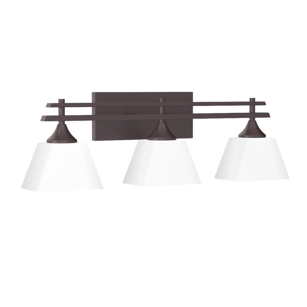Signature Hardware Oil Rubbed Bronze 8-3/4 x 27-7/16 in. 100W 3-Light Medium E-26 Vanity Fixture 