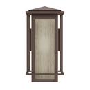 100W 17 in. 1-Light Medium E-26 Wall Sconce in Brownstone