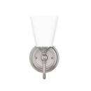 Signature Hardware Brushed Nickel 100W 1-Light Medium Vanity Fixture 