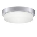 5-3/8 x 16 in. 75W 3-Light Medium E-26 Flush Mount Ceiling Fixture in Polished Chrome