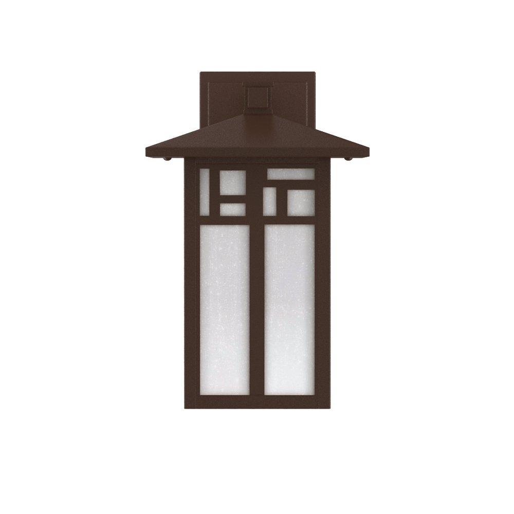 Signature Hardware Chocolate Bronze 100W 15-9/16 in. 1-Light Medium E-26 Wall Sconce 