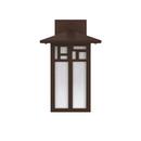 Signature Hardware Chocolate Bronze 100W 15-9/16 in. 1-Light Medium E-26 Wall Sconce 