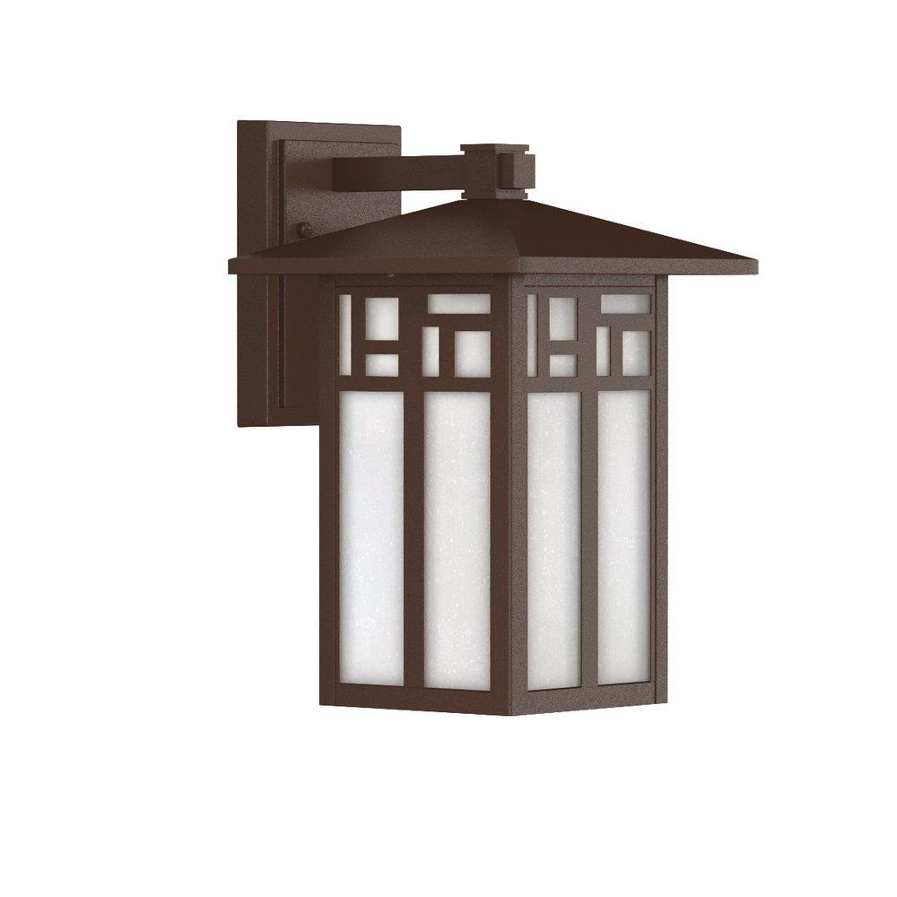 Signature Hardware Chocolate Bronze 100W 15-9/16 in. 1-Light Medium E-26 Wall Sconce 