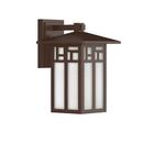 Signature Hardware Chocolate Bronze 100W 15-9/16 in. 1-Light Medium E-26 Wall Sconce 