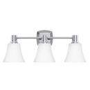 9 x 23 in. 100W 3-Light Medium E-26 Vanity Fixture in Polished Chrome