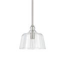 Signature Hardware Brushed Nickel 100W 1-Light Medium E-26 Pendant 