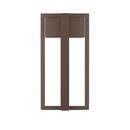 12W 18 in. 1-Light Wall Sconce in Chocolate Bronze