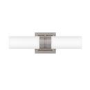 Signature Hardware Brushed Nickel 5 x 16-5/8 in. 60W 2-Light Medium E-26 Vanity Fixture 