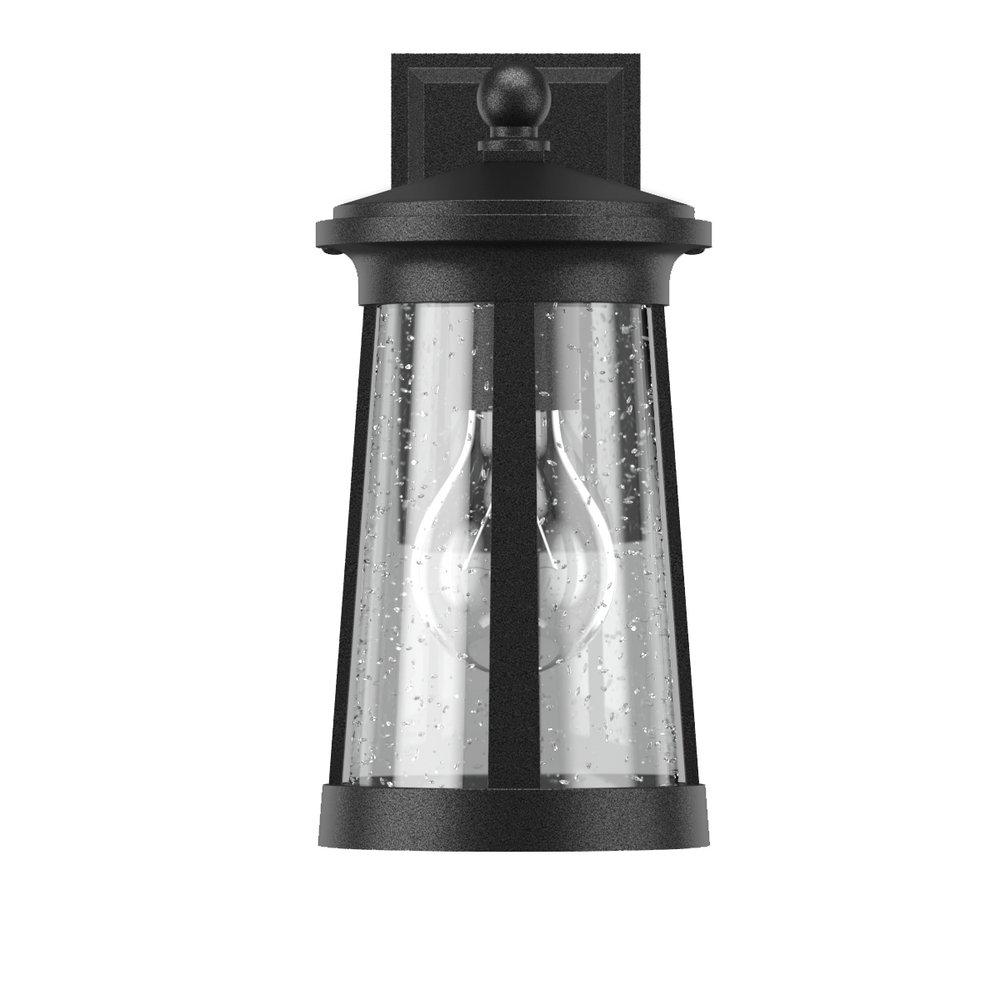 Signature Hardware Black 100W 15-7/8 in. 1-Light Medium E-26 Wall Sconce 