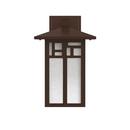 Signature Hardware Chocolate Bronze 100W 12-3/16 in. 1-Light Medium E-26 Wall Sconce 