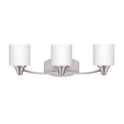3-Light Vanity Fixture in Brushed Nickel