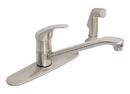 2.2 gpm 3-Hole Kitchen Faucet with Single Lever Handle in Satin Nickel