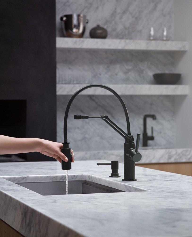 Brizo Matte Black 2-3/4 in. 13 oz. Kitchen Soap Dispenser 