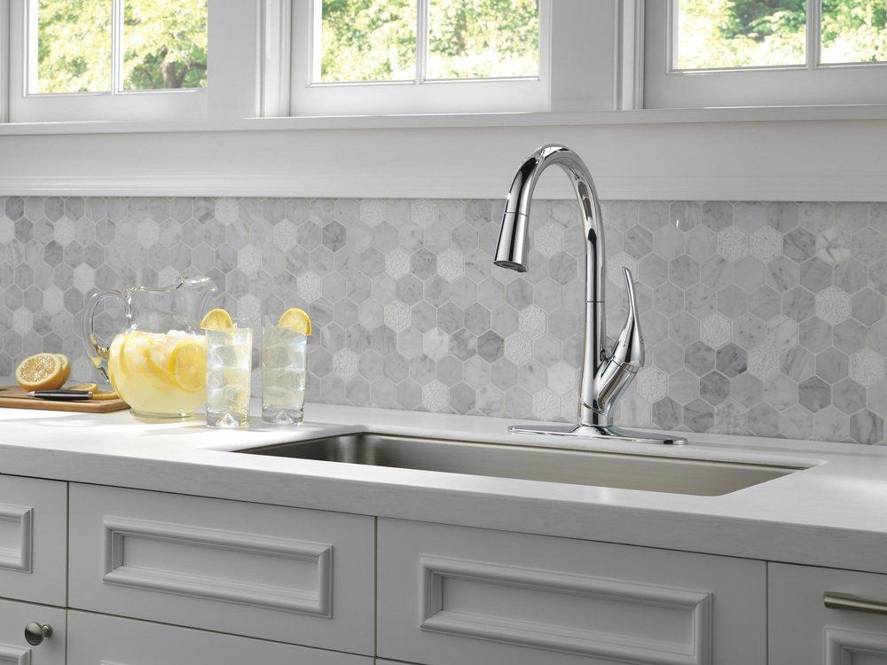 Delta Faucet Chrome Escutcheon with Baseplate and Nut 