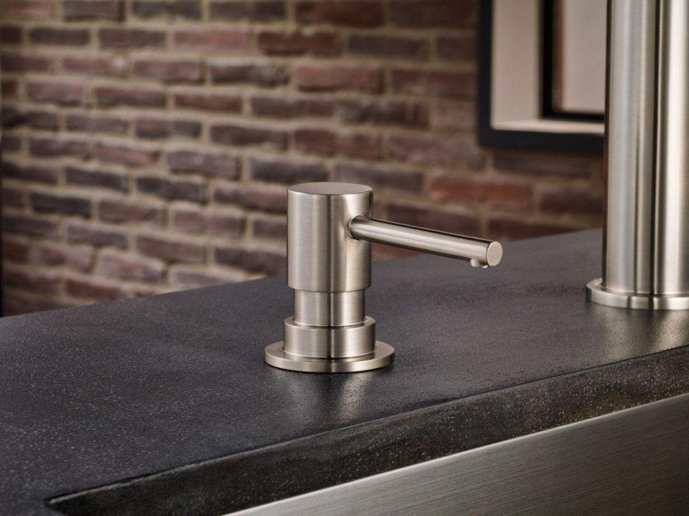 Brizo Stainless 2-3/4 in. 13 oz. Kitchen Soap Dispenser 