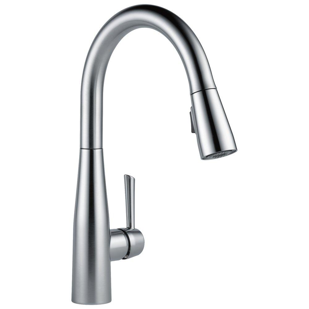 Delta Faucet Arctic Stainless Single Handle Pull Down Kitchen Faucet 