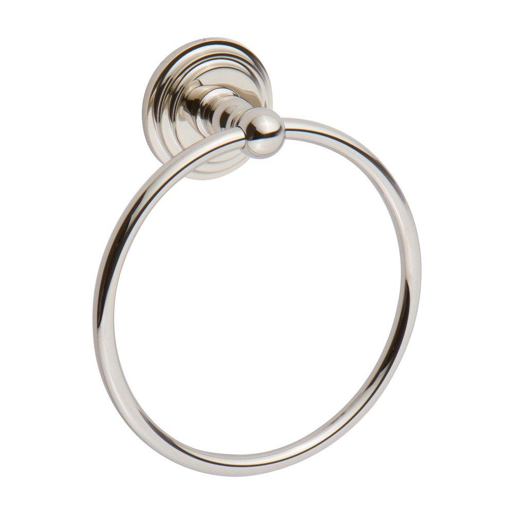 Ginger Polished Nickel Round Closed Towel Ring 