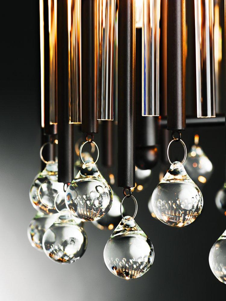 Kichler Lighting Espresso 60W 3-Light Candelabra E-12 Base Incandescent Semi-Flushmount Ceiling Fixture 