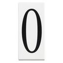 #0 House Number in White
