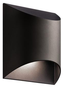 8W 1-Light LED Outdoor Wall Sconce in Textured Architectural Bronze