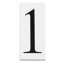 #1 House Number in White