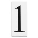 #1 House Number in White