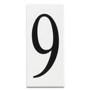 5 in. Number 9 Panel in White