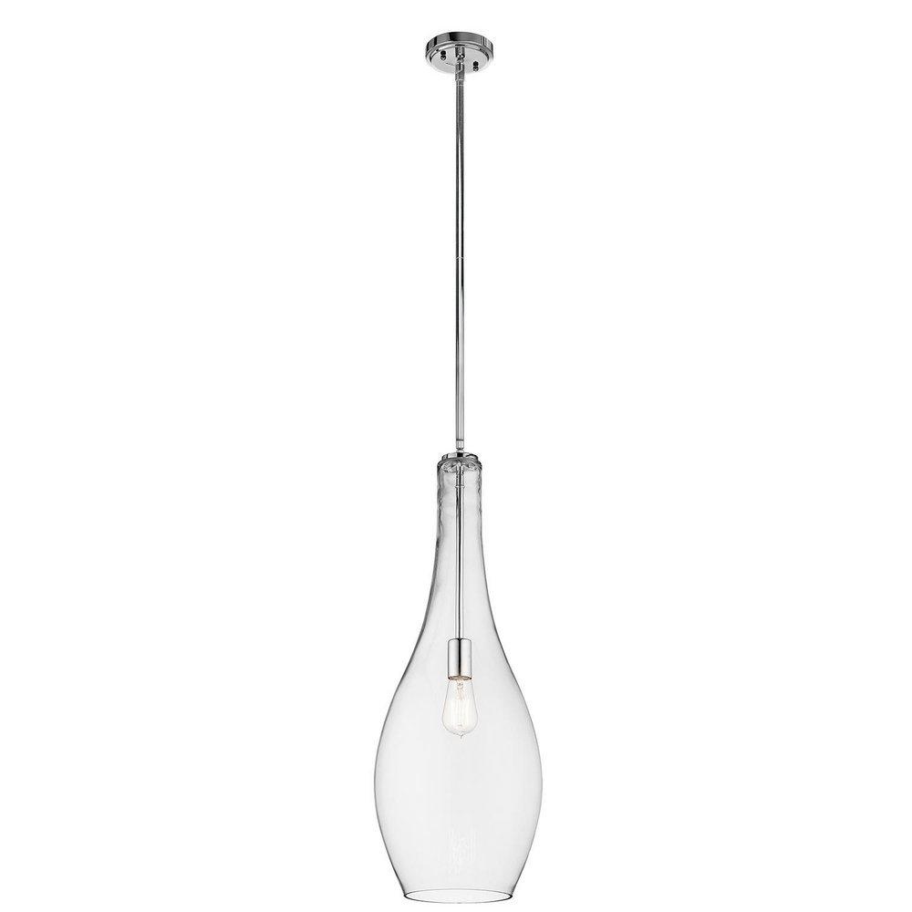 Kichler Lighting Chrome 29-1/2 in. 1-Light Pendant 