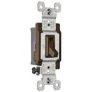 15A 1-Pole Grounded Toggle Switch in Brown