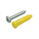 1-1/4 in. Yellow 1/4 in. Plastic Anchor
