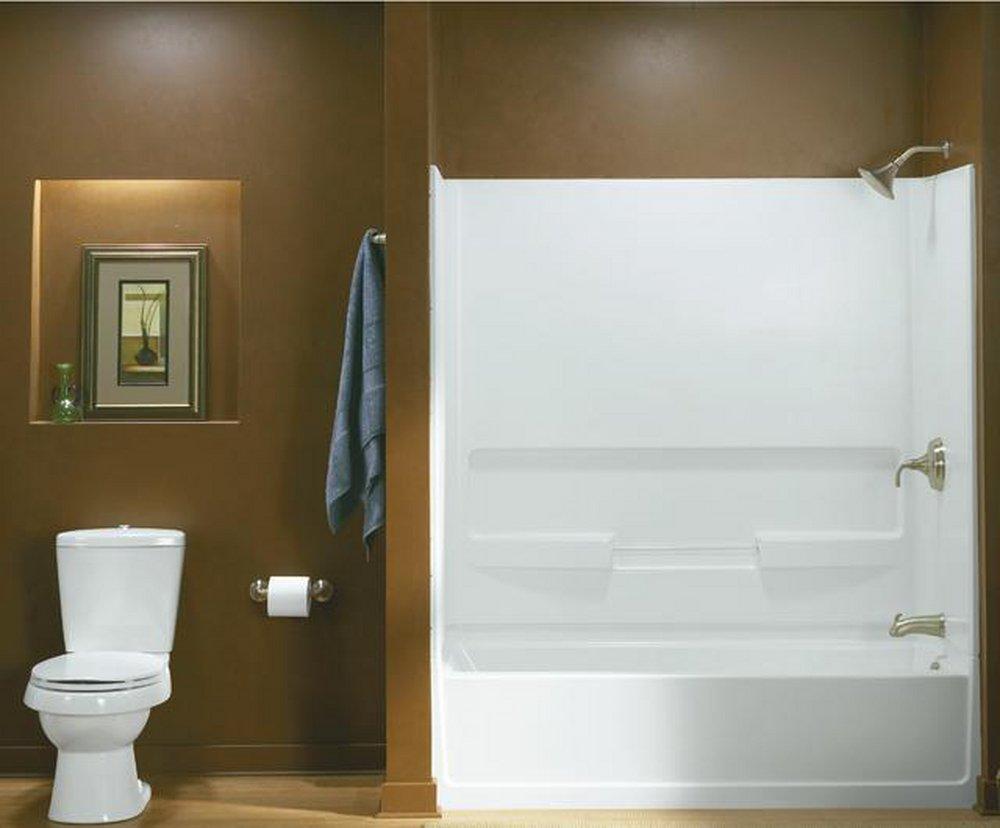 Sterling White 60 x 30-1/4 in. Soaker Alcove Bathtub Right Drain 
