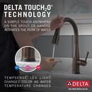 Delta Faucet Venetian Bronze Single Handle Pull Down Touch Activated Kitchen Faucet 