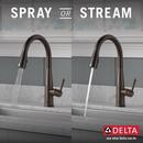 Delta Faucet Venetian Bronze Single Handle Pull Down Touch Activated Kitchen Faucet 