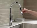 Delta Faucet Chrome Single Handle Pull Down Touch Activated Kitchen Faucet 